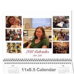 lab calender - Wall Calendar 11  x 8.5  (12-Months)