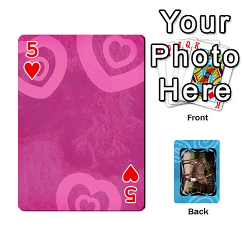 Colors Poker By Carmensita Front - Heart5