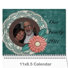 Family calendar - Wall Calendar 11  x 8.5  (12-Months)