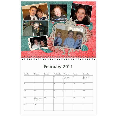 Family Calendar By Bryna Feb 2011
