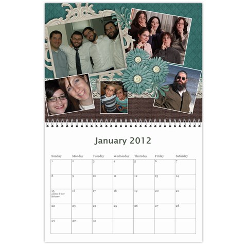 Family Calendar By Bryna Jan 2012