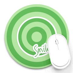 Smile mousepad 01 - Round Mousepad