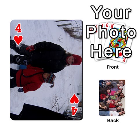 Jeu De Cartes Amis 2010 By Edith Plante Front - Heart4