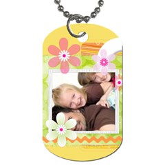 flower family - Dog Tag (One Side)