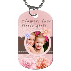 flower kids - Dog Tag (One Side)