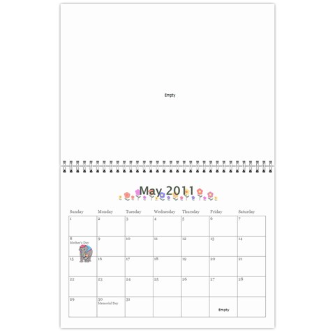 Kristi s Calendar Two By Anna Marie May 2011