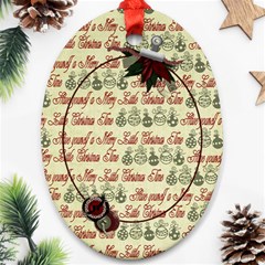 Holly Jolly Buttons - Ornament (Oval)