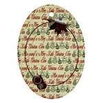 Holly Jolly Buttons - Ornament (Oval)
