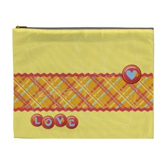 Bright Flowers-love-cosmetic bag XL (7 styles) - Cosmetic Bag (XL) Bright Flowers-love-cosmetic bag XL (7 styles) - Cosmetic Bag (XL)