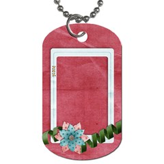 Flower Frame Dog Tag-1 side - Dog Tag (One Side)