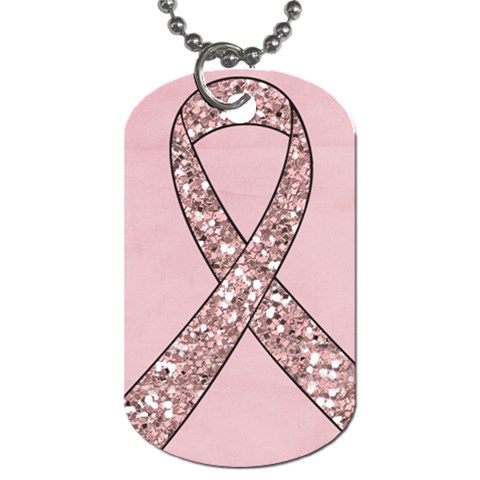 Breast Cancer Awareness Dog Tag Front