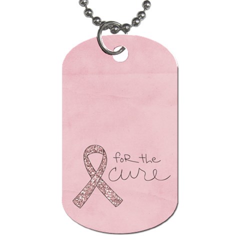 Breast Cancer Awareness Dog Tag Back