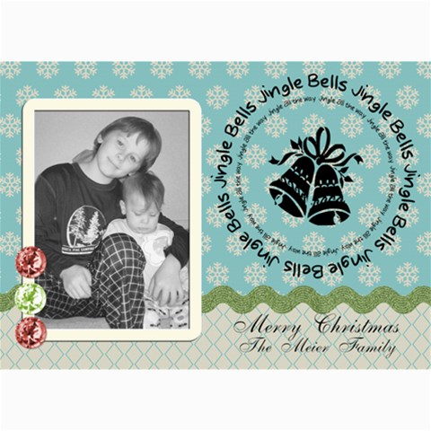 Merry Christmas Card 2 By Martha Meier 7 x5  Photo Card - 2
