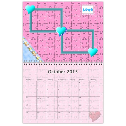 Puzzle Calendar 2013 Oct 2015