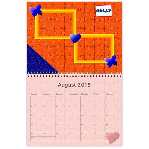 Puzzle Calendar 2013 Aug 2015