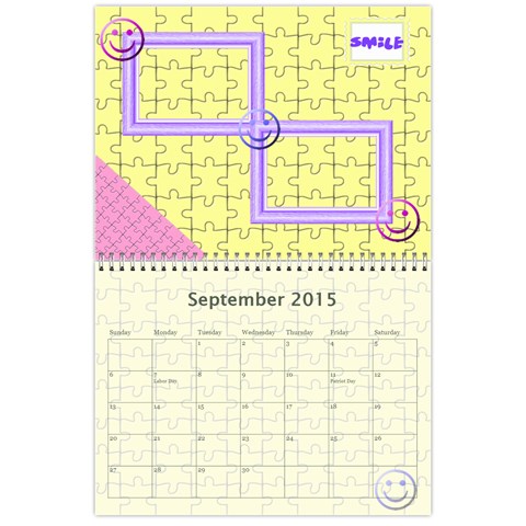 Puzzle Calendar 2013 Sep 2015