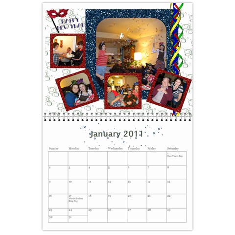 Grandmas Calendar By Anna Marie Jan 2011