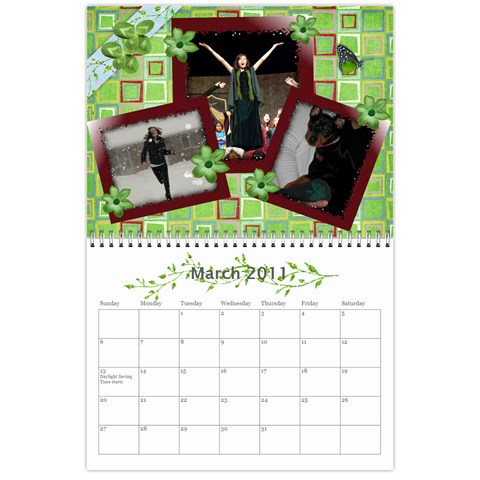 Grandmas Calendar By Anna Marie Mar 2011