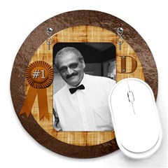 #1 Dad Round Mousepad