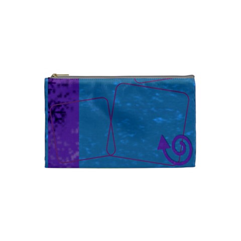 Snowy Small Cosmetic Bag By Amanda Bunn Front