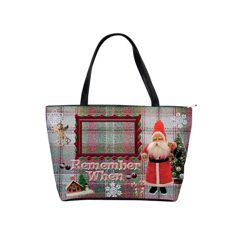 Old Fashioned Santa Christmas Classic Shoulder Bag 2 Sides  By Ellan Front