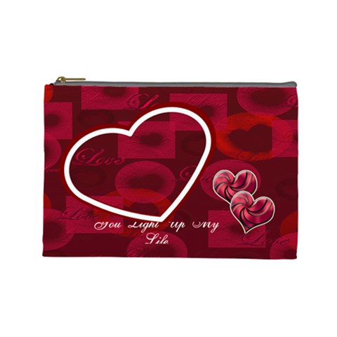 You Light Up My Life  Large Cosmetic Bag By Ellan Front