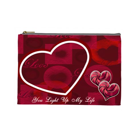 You Light Up My Life  Large Cosmetic Bag By Ellan Front