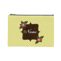 Cosmetic Bag (Large)- template yellow