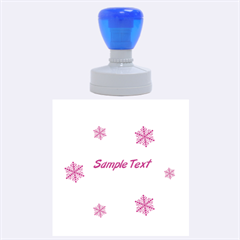 snow - Rubber Stamp Round (Large)