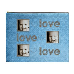 love, love, love extra large cosmetic bag - Cosmetic Bag (XL)