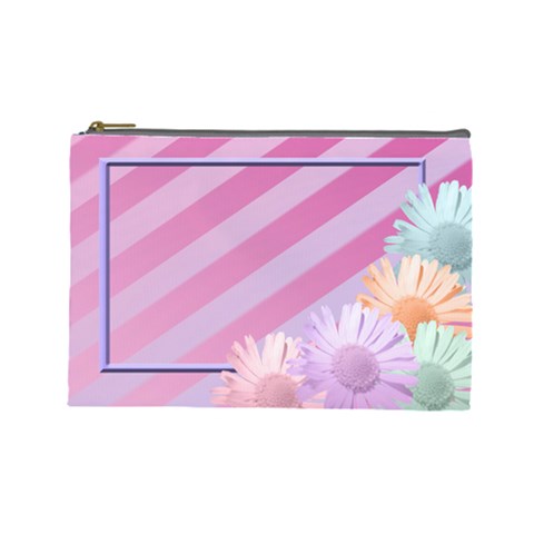 Flowers Cosmetic Bag Large By Add In Goodness And Kindness Front