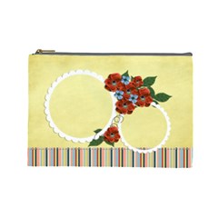 Cosmetic Bag (Large)- red flowers (7 styles)