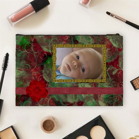 New Year Large Cosmetic Case 1 By Joan T Back