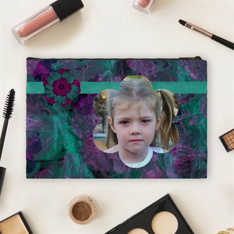 New Year Large Cosmetic Case 2 By Joan T Back