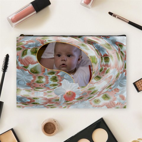 Apricot Large Cosmetic Case 1 By Joan T Front