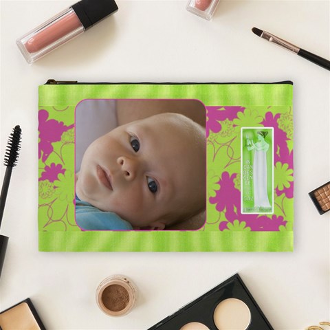 Bubblegum Large Cosmetic Case 1 By Joan T Front