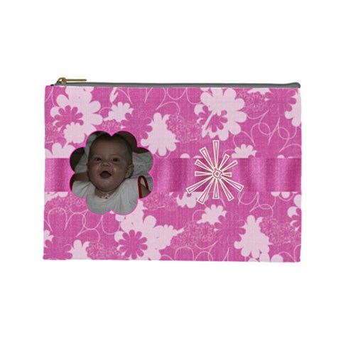 Bubblegum Large Cosmetic Case 2 By Joan T Front