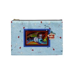 With love - blue purse - Cosmetic Bag (Medium) With love - blue purse - Cosmetic Bag (Medium)