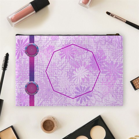 Madame Butterfly Large Cosmetic Case 2 By Joan T Back