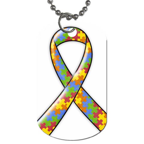 Autism Awareness Dog Tag Front