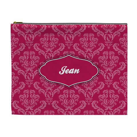 Pink Xl Cosmetic Bag By Klh Front