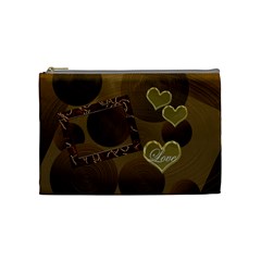 I Heart You gold Love medium Cosmetic Bag - Cosmetic Bag (Medium) I Heart You gold Love medium Cosmetic Bag - Cosmetic Bag (Medium)