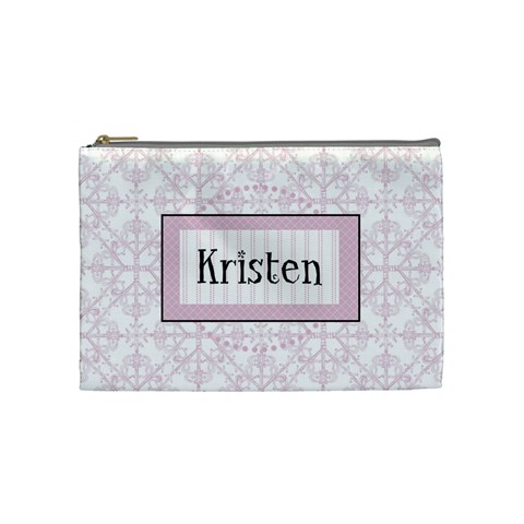 Simply Pink Medium Cosmetic Bag By Klh Front