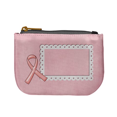 Breast Cancer Awareness Mini Coin Purse By Mikki Front