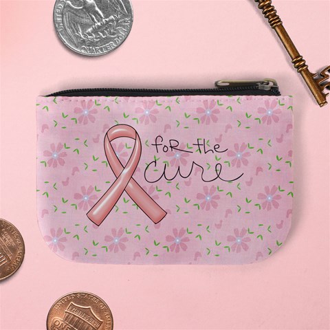 Breast Cancer Awareness Mini Coin Purse By Mikki Back