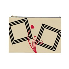 Red hearts - Cosmetic Bag (Large)   (7 styles)