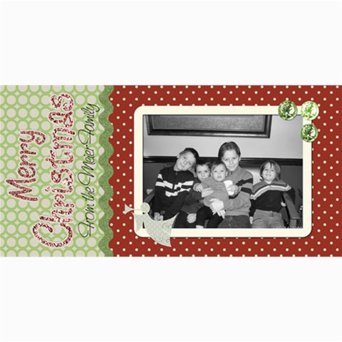 Merry Christmas Card 2 By Martha Meier 8 x4  Photo Card - 1