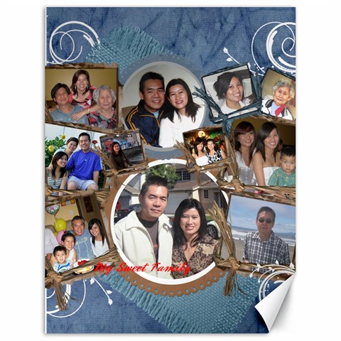 Family 17.8 x23.08  Canvas - 1