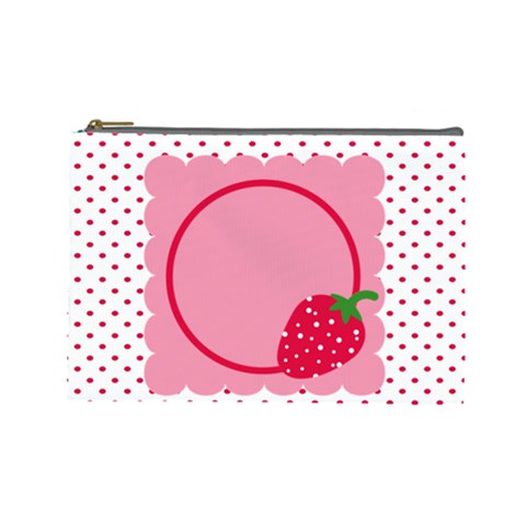 Strawberries Cosmetic Bag L 01 By Carol Front