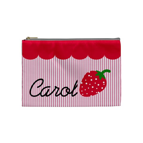 Strawberries Cosmetic Bag M 03 By Carol Front